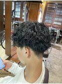 カット&波巻きスパイラルパーマ