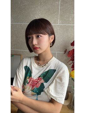 サンド 鹿児島中央(sand) 黒髪/グレーベージュ/レイヤーロング/前髪パーマ[鹿児島駅]