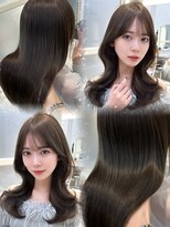 アフロートリノ(AFLOAT Leino) 大人可愛いくびれヘア レイヤーカット 韓国風小顔ヘア#