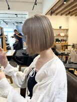 小森谷,切りっぱなしボブ,美髪,ピンクブラウンベージュg77