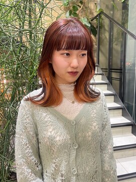 ゼスト 吉祥寺店(ZEST) インナーカラー/オレンジブラウン/オレンジカラー 吉祥寺桜