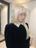 フラム 渋谷(flamme)&nbsp;抜きっぱなしブリーチ、ブロンドカラー