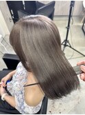 グレージュ　透明感カラー艶カラーブリーチカラー髪質改善
