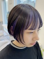 グーフィートーキョー 銀座(Goofy Tokyo)&nbsp;フェイスフレーミング/バイオレット/モードボブ/インナーカラー