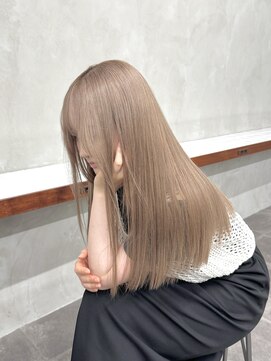 ニコ トウキョウ 渋谷(nico TOKYO) ミルクティーベージュ/髪質改善/ダブルカラー/ケアブリーチ/20代