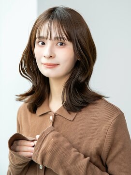 トリッカ シブヤ(TRICCA SHIBUYA) くびれ/こなれミディ/前髪/顔周り/レイヤー/ブラウン/透明感