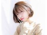 【たぴ指名限定】小顔カット+ケアカラー＋選べる2Stepトリートメント