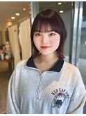 ボブ/切りっぱなしボブ/外はねボブ/髪質改善