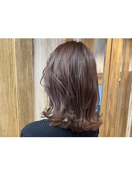 【ダメージレスにデザインカラーを楽しむ！】似合わせカラーで理想の色が叶う♪色落ちも楽しめるカラー◎