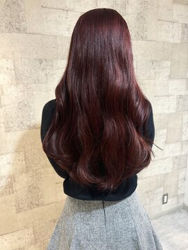 アストランティア 栄店(ASTRANTIA) 【女性専用サロンASTRANTIA栄】すがの ブリーチなしルビーレッド