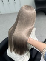 ペレ 渋谷(PELE)&nbsp;イメチェン/ホワイトブロンド/外ハネボブ/ワイドバング/渋谷