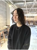 メンズミディアムパーマ