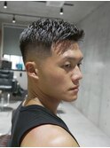 MEN'S/ベリーショート×スキンフェード/短髪/黒髪/ビジネス