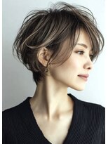 ハーツ(Heart's)&nbsp;◇大人可愛い20代30代40代50代前下がりショートボブ丸みショート