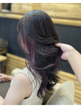ヘアリゾート粋 リマ 銀座店(lima) グレージュ×サンセットカラー【田口春奈】