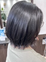 ベルヘアーデザイン 堺東(Belle hair Design)&nbsp;ハッシュカットショートヘアオリーブグレージュ堺東20代30代40代