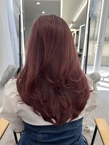 プラチナ(PLATINA)&nbsp;ハイレイヤーレイヤーカットブリーチ無しカラー顔周り韓国