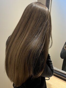 エムスラッシュ アヴェダ 自由が丘(M.SLASH AVEDA) 海外風/ダブルカラー/ベージュカラー/ミルクティーベージュ