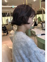 ボヌール 西宮北口(Bonheur)&nbsp;朝のセットが5分で完了！潤い質感のニュアンスパーマボブ