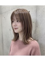 ムルチュラカメアリ(muruchura KAMEARI)&nbsp;骨格補正レイヤー◇顔まわりの似合わせカットで作る小顔ミディ