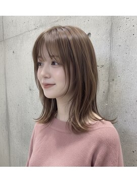 ムルチュラカメアリ(muruchura KAMEARI) 骨格補正レイヤー◇顔まわりの似合わせカットで作る小顔ミディ