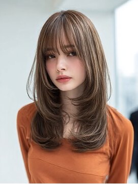 ダル 渋谷/表参道(DAL.) レイヤーカット髪質改善カラーブリーチなしダブルカラー韓国