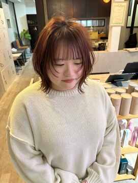 ラッキーヘア 加古川(Lucky Hair) 【小顔見え】顔まわりレイヤーボブ【芝本】