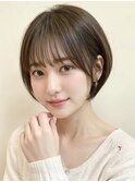 20代30代40代/シースルーバングショートボブ