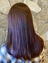 トップヘアスパアンドリゾート 鳴海(TOP HAIR spa&resort)&nbsp;名古屋暖色系ピンクチェリーブラウン艶髪髪質改善カラー