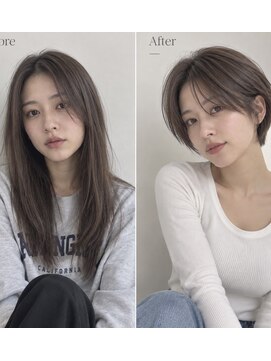 ワゴンバイアフロート(Wagon by afloat) 大人可愛い小顔ショート×アッシュブラウン/20代30代40代/池袋