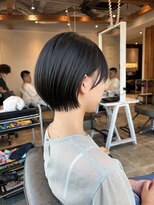 サボ 草薙店(SABO)&nbsp;大人ショート/くびれショート/ブルーブラック/前髪/草薙/大輝