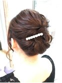 きれいめシンプルアップアレンジ【ヘアセット　立川/立川南】