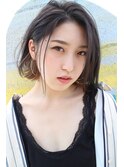【jako】インナーカラーベージュ切りっぱなしボブ