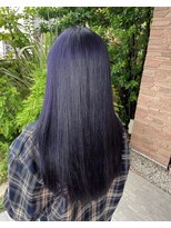 ヴォーグ 小牧店(VOGUE)&nbsp;パープルカラー/ブリーチオンカラー/20代30代40/デザインカラー