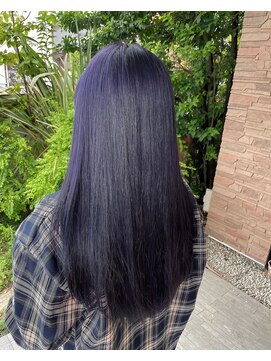 ヴォーグ 小牧店(VOGUE) パープルカラー/ブリーチオンカラー/20代30代40/デザインカラー