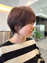 ビューエヒメ(VIEW EHIME)&nbsp;大人ラフウェーブ20代30代40代ボブブラウンスウィングショート