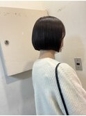ボブカット　丸みボブ　酸性ストレート