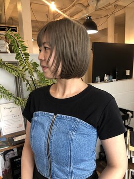 デンヘアデザイン(DEN hair design) お洒落ハイトーンbob