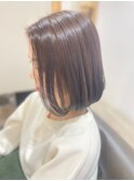 艶髪グレージュボブ