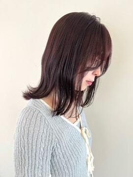 ラヴェストバイフレイスウェル(LOVEST by frace well) ピンクブラウン/くびれボブ/こなれミディ