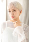 ハイトーンカラー小顔補正カット丸みショートZ北浦和20代30代