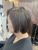 ハーツ(Heart's) 白髪ぼかし/イメチェンヘアスタイル/前髪カタログ/ショートボブ