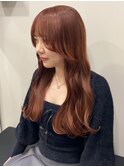 13664髪質改善チェリーレッド黒髪アッシュブラックワインレッド