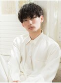 ナチュラルマッシュ ニュアンスパーマ 刈り上げマッシュ MOMO