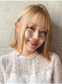 艶感ハイトーン×ショートボブ  20代/30代