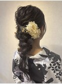 浴衣ヘア×浴衣着付け