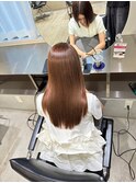 髪質改善 スーパーロング ワンレングス レイヤー 韓国風巻き