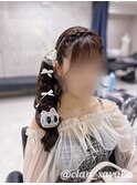 サイドポニーテール/心斎橋ヘアセット