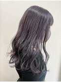 ラベンダーグレージュ ルーツカラー イルミナカラー 髪質改善