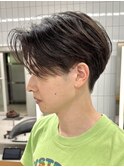 センターパートニュアンスパーマ